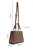 Women's Brown Long Strap Printed Handbag | Derimod Women's Brown Long Strap Printed Handbag | Derimod