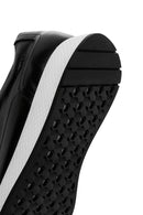 Men's Black Thick Sole Leather Casual Sneaker | Derimod Men's Black Thick Sole Leather Casual Sneaker | Derimod