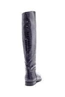 Women's Leather Crocodile Patterned Boots | Derimod Women's Leather Crocodile Patterned Boots | Derimod