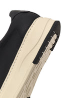 Male Black Lace-Up Thick-Soled Leather Sneaker | Derimod Male Black Lace-Up Thick-Soled Leather Sneaker | Derimod