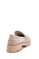 Women's Suede Leather Thick Soled Loafer | Derimod Women's Suede Leather Thick Soled Loafer | Derimod