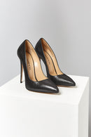 Women's Black Leather Stiletto | Derimod Women's Black Leather Stiletto | Derimod