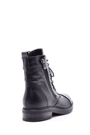 Women's Zipper Detailed Leather Boots | Derimod Women's Zipper Detailed Leather Boots | Derimod