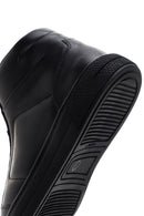 Erkek Siyah Deri Bilekli Sneaker | Derimod Erkek Siyah Deri Bilekli Sneaker | Derimod