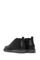 Men's Black Lace-Up Leather Casual Boot | Derimod Men's Black Lace-Up Leather Casual Boot | Derimod