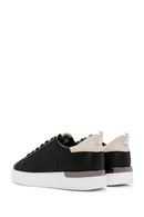 Erkek Siyah Bağcıklı Deri Sneaker | Derimod Erkek Siyah Bağcıklı Deri Sneaker | Derimod