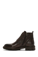 Erkek Kahverengi Fermuarlı Deri Bot | Derimod Erkek Kahverengi Fermuarlı Deri Bot | Derimod