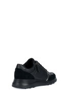 Geox Women's Black Alleniee Suede Detailed Sneaker | Derimod Geox Women's Black Alleniee Suede Detailed Sneaker | Derimod