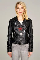 Venus Women's Leather Jacket | Derimod Venus Women's Leather Jacket | Derimod