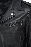 Carter Erkek Siyah Biker Deri Mont | Derimod Carter Erkek Siyah Biker Deri Mont | Derimod