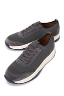 Derimod Zero Male Gray Lace-up Thick-soled Fabric Sneaker | Derimod Derimod Zero Male Gray Lace-up Thick-soled Fabric Sneaker | Derimod