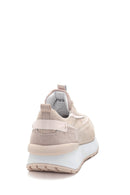 Women's Leather Suede High Sole Sneaker | Derimod Women's Leather Suede High Sole Sneaker | Derimod