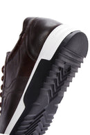 Erkek Kahverengi Bağcıklı Deri Sneaker | Derimod Erkek Kahverengi Bağcıklı Deri Sneaker | Derimod