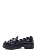 Women's Black Leather Tassel Loafer | Derimod Women's Black Leather Tassel Loafer | Derimod