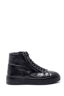 Men's Leather Zippered Boots | Derimod Men's Leather Zippered Boots | Derimod
