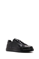 Men's Black Lace-up Leather Sneaker | Derimod Men's Black Lace-up Leather Sneaker | Derimod