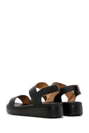 Women's Black Thick Sole Comfort Sandals | Derimod Women's Black Thick Sole Comfort Sandals | Derimod