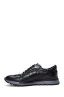 Men's Black Leather Sneaker | Derimod Men's Black Leather Sneaker | Derimod