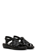 Kadın Siyah Comfort Sandalet | Derimod Kadın Siyah Comfort Sandalet | Derimod