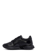 Erkek Siyah Bağcıklı Deri Casual Sneaker | Derimod Erkek Siyah Bağcıklı Deri Casual Sneaker | Derimod