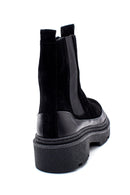 Women's Suede Leather Thick Soled Chelsea Boots | Derimod Women's Suede Leather Thick Soled Chelsea Boots | Derimod