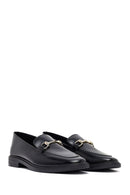 Kadın Siyah Tokalı Deri Maskülen Loafer | Derimod Kadın Siyah Tokalı Deri Maskülen Loafer | Derimod