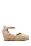 Women's Suede Wedge Heels Espadrille | Derimod Women's Suede Wedge Heels Espadrille | Derimod