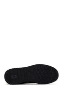 Men's Black Lace-up Leather Sneaker | Derimod Men's Black Lace-up Leather Sneaker | Derimod