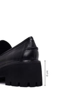 Kadın Siyah Kalın Topuklu Deri Maskülen Loafer | Derimod Kadın Siyah Kalın Topuklu Deri Maskülen Loafer | Derimod