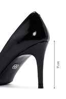 Kadın Siyah Rugan Deri Stiletto | Derimod Kadın Siyah Rugan Deri Stiletto | Derimod