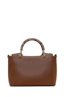 Woman Brown Long-Strap Accessory Shoulder Bag | Derimod Woman Brown Long-Strap Accessory Shoulder Bag | Derimod