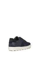 Geox Erkek Lacivert Spherica Ecub-1 Deri Sneaker | Derimod Geox Erkek Lacivert Spherica Ecub-1 Deri Sneaker | Derimod