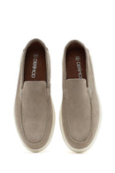 Erkek Bej Süet Deri Casual Loafer | Derimod Erkek Bej Süet Deri Casual Loafer | Derimod