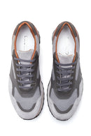 Erkek Deri Süet Detaylı Sneaker | Derimod Erkek Deri Süet Detaylı Sneaker | Derimod