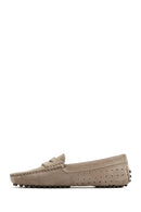 Women's Mink Suede Leather Loafer | Derimod Women's Mink Suede Leather Loafer | Derimod