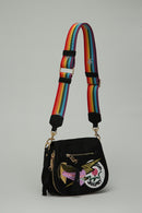 Black Fabric Women's Crossbody Bag | Derimod Black Fabric Women's Crossbody Bag | Derimod