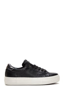 Kadın Siyah Deri Sneaker | Derimod Kadın Siyah Deri Sneaker | Derimod