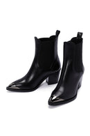 Women's Black Heeled Leather Chelsea Boots | Derimod Women's Black Heeled Leather Chelsea Boots | Derimod