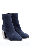 Women's Heeled Suede Leather Boots | Derimod Women's Heeled Suede Leather Boots | Derimod