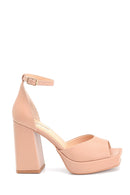 Women's Leather High Heel Sandals | Derimod Women's Leather High Heel Sandals | Derimod