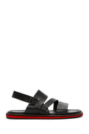 Men's Black Strappy Leather Sandals | Derimod Men's Black Strappy Leather Sandals | Derimod
