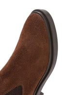 Women's Brown Suede Leather Chelsea Boots | Derimod Women's Brown Suede Leather Chelsea Boots | Derimod