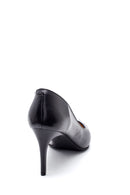 Kadın Siyah Deri Klasik Stiletto | Derimod Kadın Siyah Deri Klasik Stiletto | Derimod