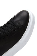 Kadın Siyah Deri Sneaker | Derimod Kadın Siyah Deri Sneaker | Derimod