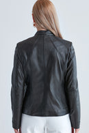 Norma Women's Leather Jacket | Derimod Norma Women's Leather Jacket | Derimod