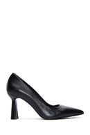 Women's Black Leather Heeled Shoes | Derimod Women's Black Leather Heeled Shoes | Derimod
