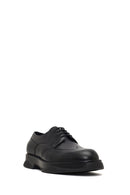 Men's Black Lace-Up Thick-Soled Leather Casual Shoe | Derimod Men's Black Lace-Up Thick-Soled Leather Casual Shoe | Derimod