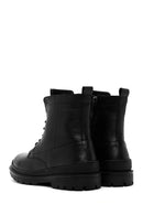 Men's Black Zippered Casual Leather Boots | Derimod Men's Black Zippered Casual Leather Boots | Derimod