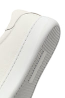 Men's White Lace-Up Thick-Soled Leather Sneaker | Derimod Men's White Lace-Up Thick-Soled Leather Sneaker | Derimod