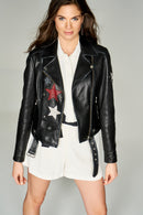 Venus Women's Leather Jacket | Derimod Venus Women's Leather Jacket | Derimod